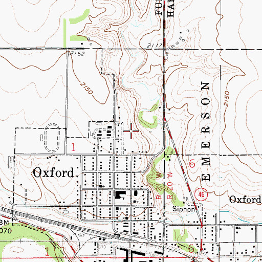 Topographic Map of United Methodist Church, NE