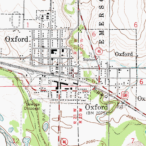 Topographic Map of Saint Johns Lutheran Church, NE