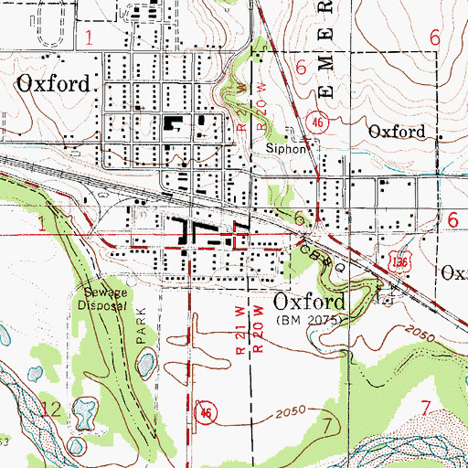 Topographic Map of Ag Valley Cooperative Elevator, NE