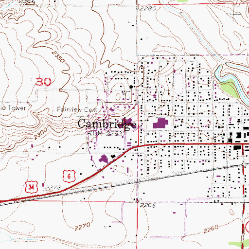 Topographic Map of Tri-Valley Physical Therapy, NE