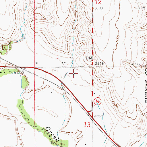 Topographic Map of Southern Valley Junior/Senior High School, NE