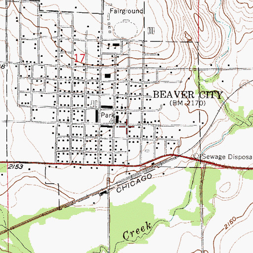 Topographic Map of Friendship Center for Christian Living, NE