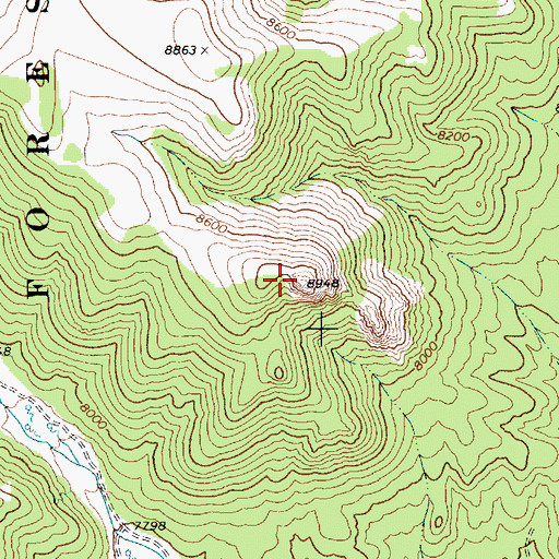 Topographic Map of Tooth Rock, NV