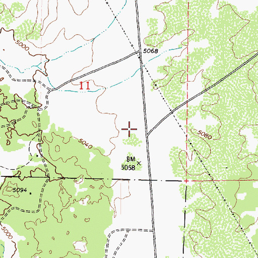 Topographic Map of Williamson, AZ