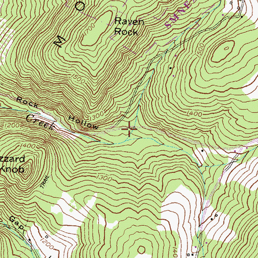 Topographic Map of Edgemont Creek, MD