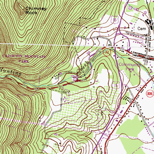 Topographic Map of Frank Bentz Memorial Lake, MD