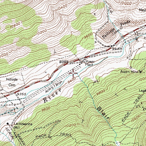 Topographic Map of Blair Gulch, CO
