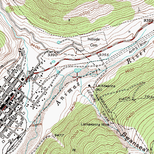 Topographic Map of Swansea Gulch, CO