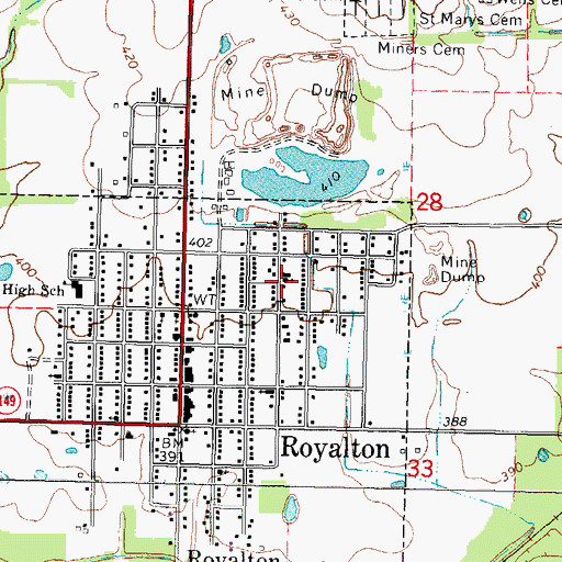Topographic Map of Holy Protection Orthodox Church, IL