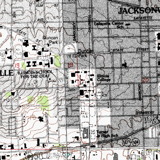 Topographic Map of Sturtevant Hall, IL