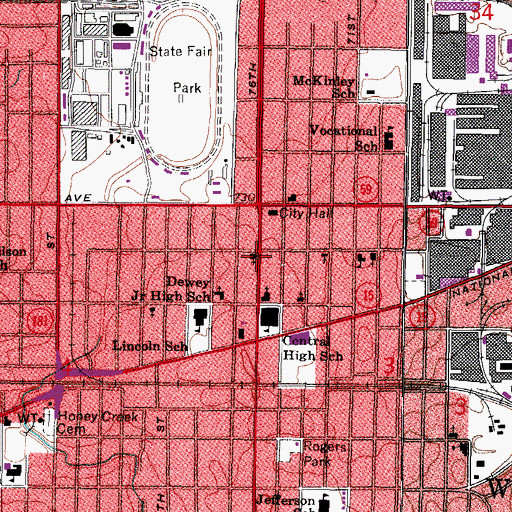 Topographic Map of Apostle United Presbyterian Church, WI
