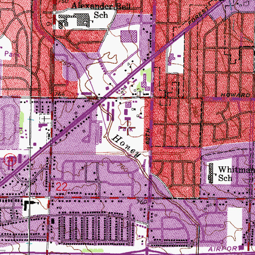 Topographic Map of Armour Park, WI