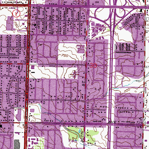 Topographic Map of Cooper Elementary School, WI
