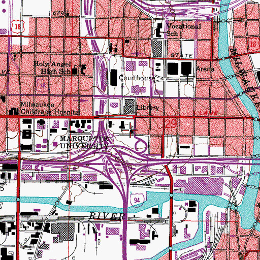 Topographic Map of Project Stay School, WI