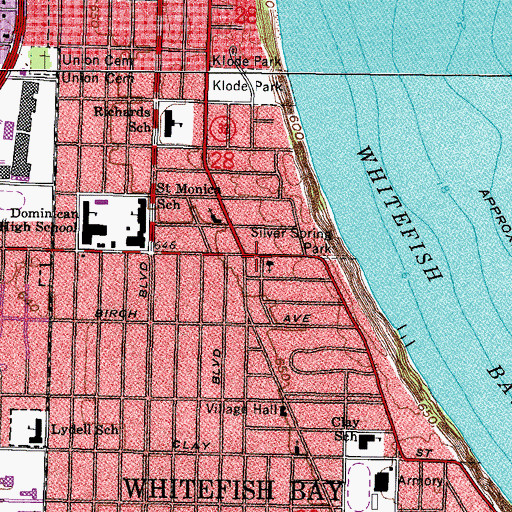Topographic Map of First Church of Christ Scientist, WI
