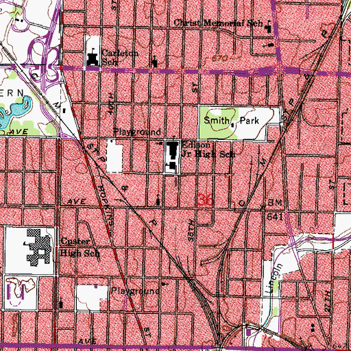 Topographic Map of German Full Gospel Church, WI