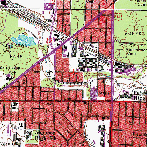 Topographic Map of Atlas Preparatory Academy, WI