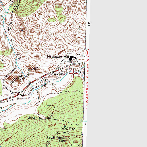Topographic Map of Arrastra Creek, CO