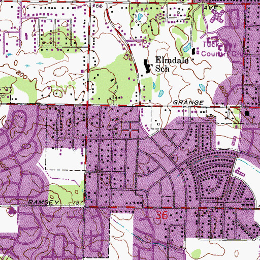 Topographic Map of Grobschmidt Park, WI