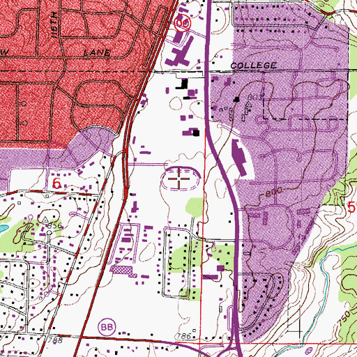 Topographic Map of Hales Corners Speedway, WI