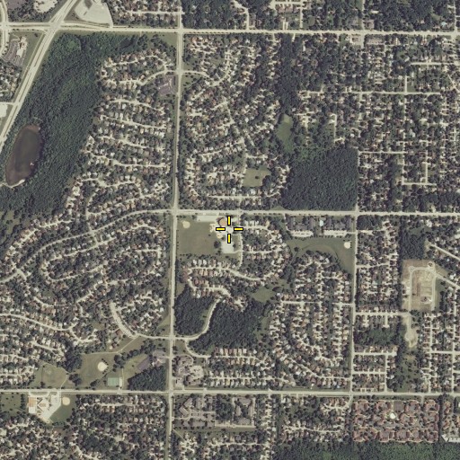 Aerial/Satellite Image of Highland View Elementary School, WI