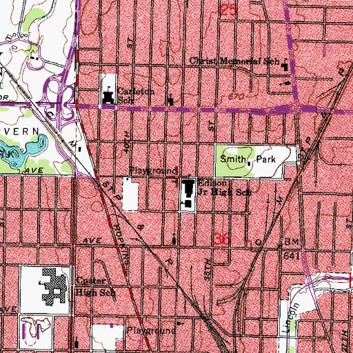 Topographic Map of North Trinity Evangelical Lutheran Church, WI