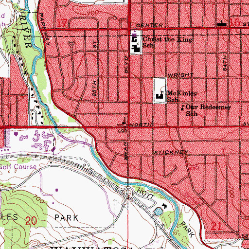 Topographic Map of Our Redeemer Evangelical Lutheran Church, WI