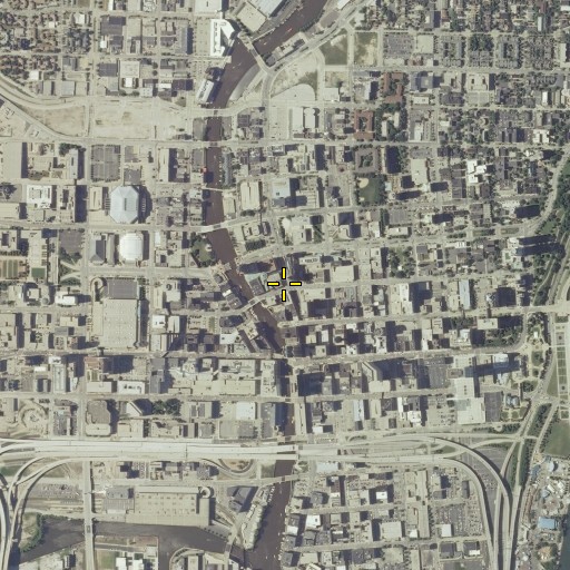 Aerial/Satellite Image of Pabst Theater, WI