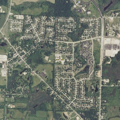 Aerial/Satellite Image of Robinwood Elementary School, WI