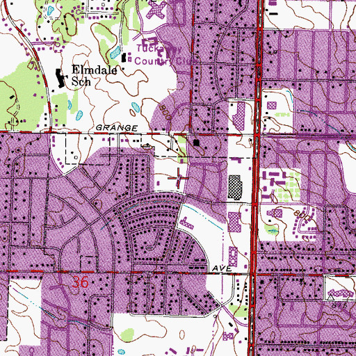 Topographic Map of Saint Charles Borromeo School, WI
