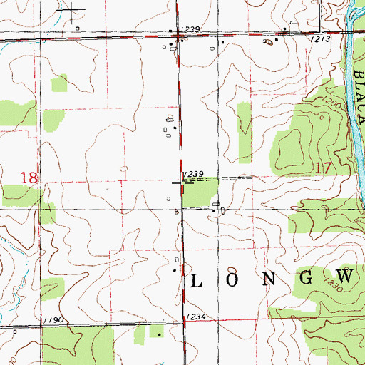 Topographic Map of Bethany Church (historical), WI