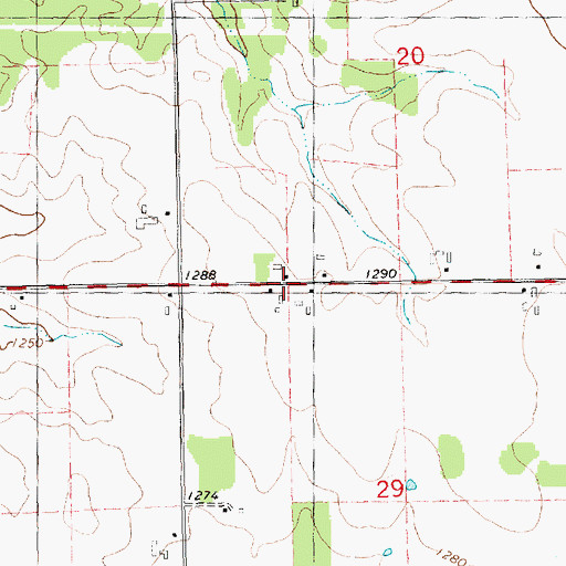 Topographic Map of Bright, WI