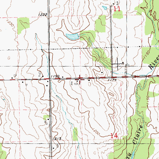Topographic Map of Colby School (historical), WI