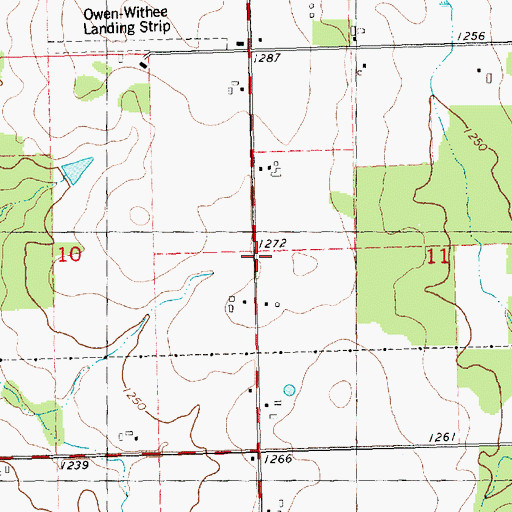 Topographic Map of Moody School (historical), WI