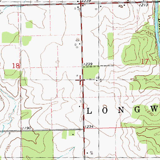 Topographic Map of Poppe School (historical), WI
