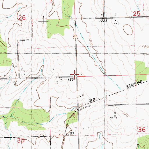 Topographic Map of Trondjem Church (historical), WI