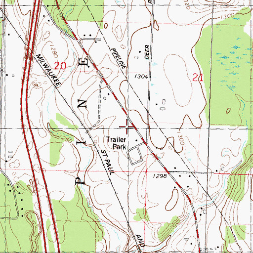 Topographic Map of Blair School (historical), WI