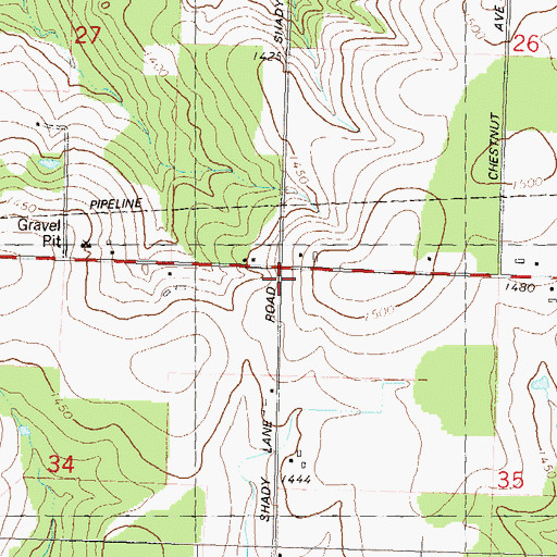 Topographic Map of Finn School (historical), WI