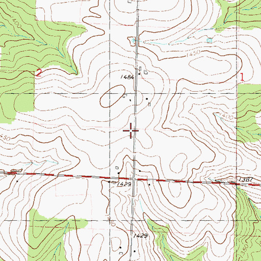 Topographic Map of French Ridge School (historical), WI
