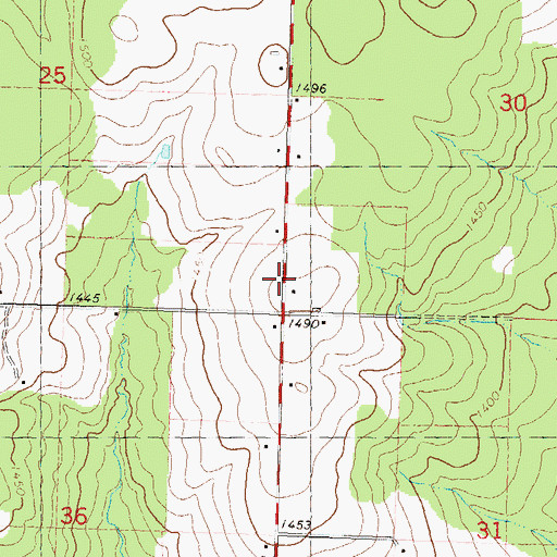 Topographic Map of Sunrise School (historical), WI