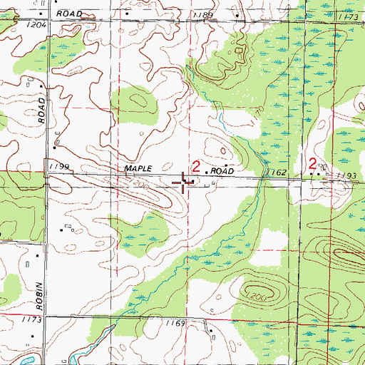 Topographic Map of Hidden Valley School (historical), WI