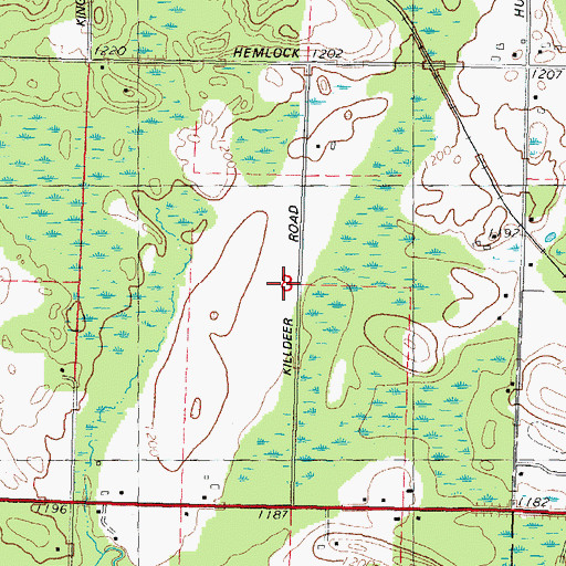 Topographic Map of Wayside School (historical), WI