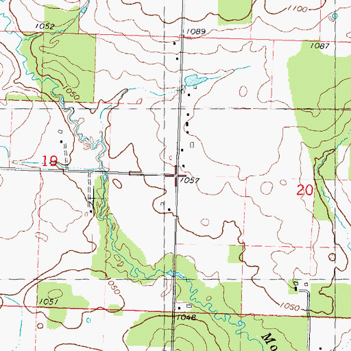 Topographic Map of Sunnyside School (historical), WI