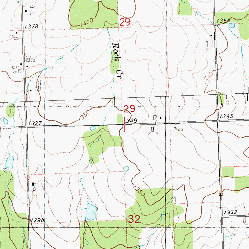Topographic Map of Briggs School (historical), WI