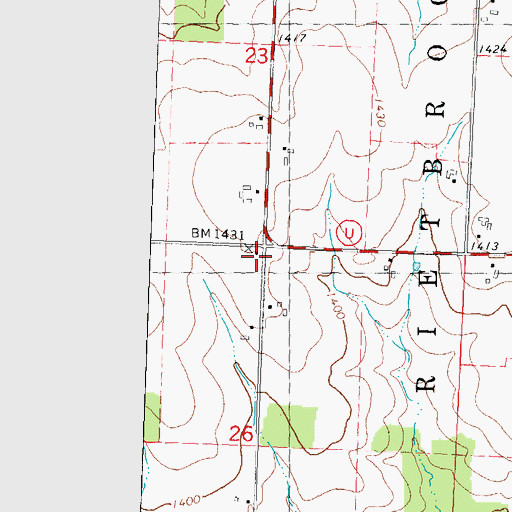 Topographic Map of Elder View School (historical), WI