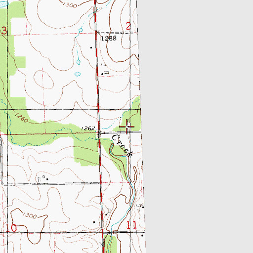 Topographic Map of Johnson School (historical), WI