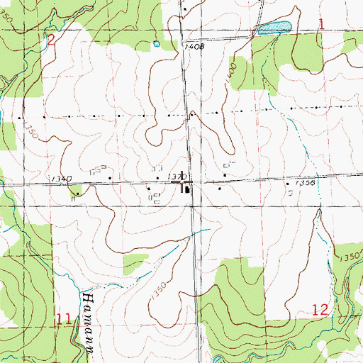 Topographic Map of Smith School (historical), WI