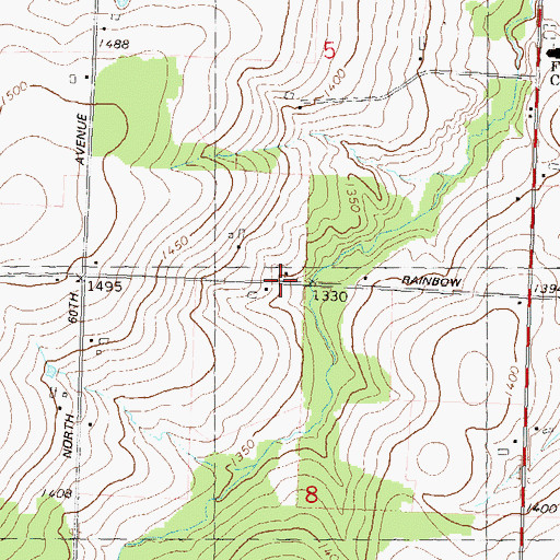 Topographic Map of Valley View School (historical), WI