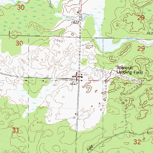 Topographic Map of Hammel School (historical), WI