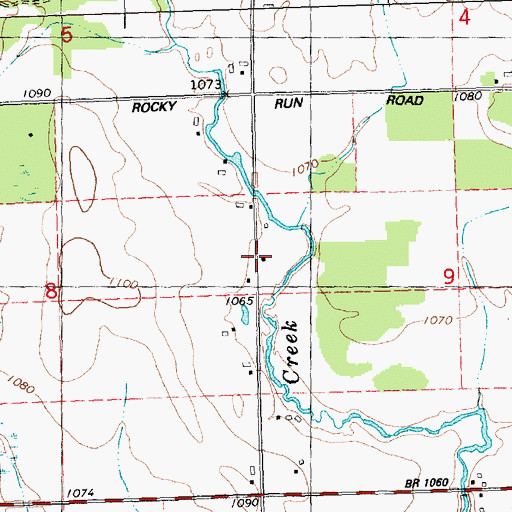 Topographic Map of Good Cheer School (historical), WI